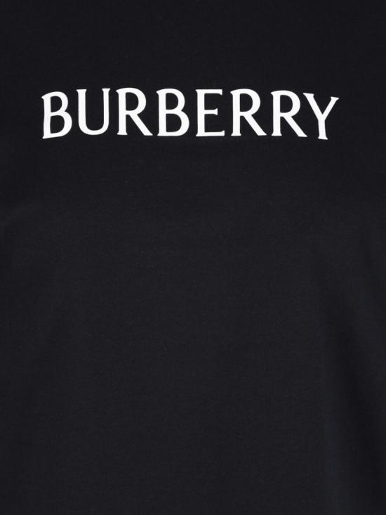 26SS 버버리 로고 코튼 티셔츠 8118977A1189 Black - BURBERRY