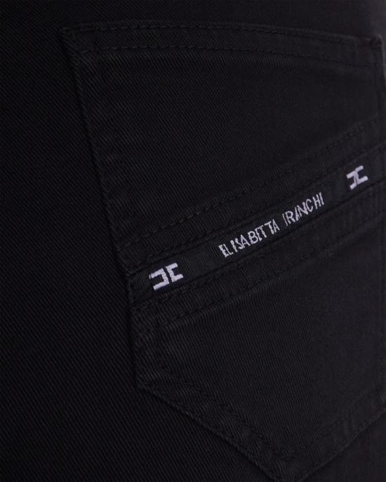 26SS 엘리자베타프랜치 데님 팬츠 9056595 Black - ELISABETTA FRANCHI