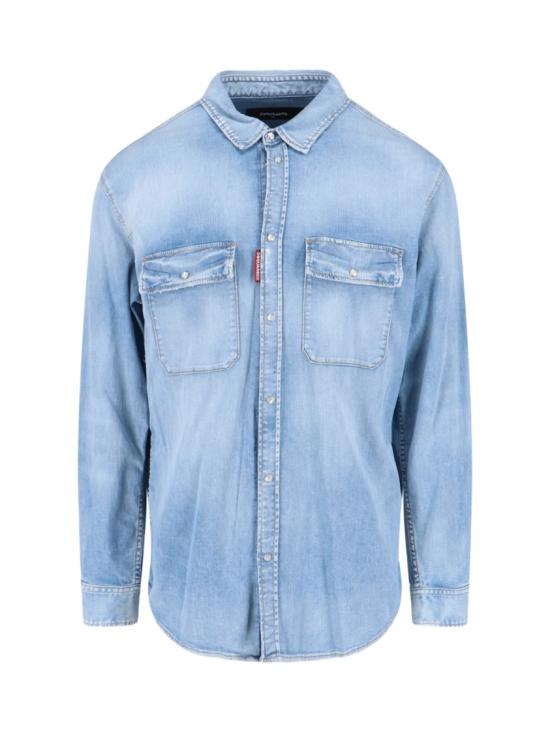 26SS 디스퀘어드2 데님 셔츠 S74DM0987 S30341470 Blue
