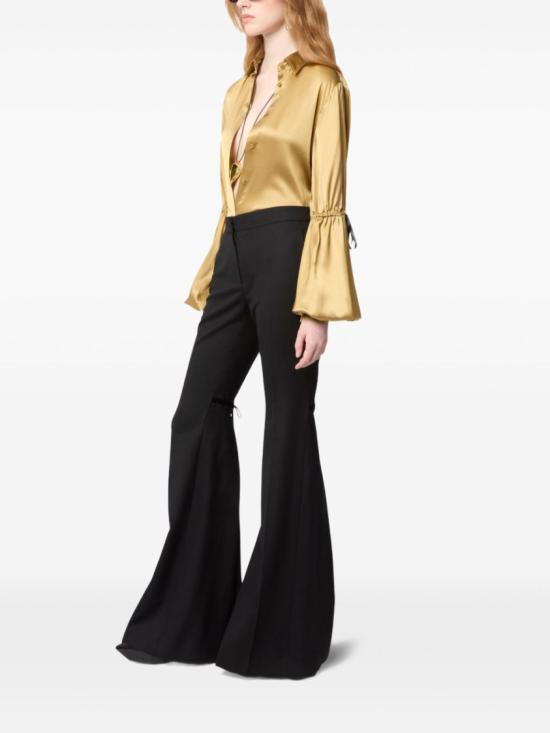 26SS 니나리찌 스트레이트 팬츠 26PCPA007 WV0323 U9000 Black - NINA RICCI