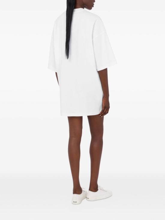 26SS 모스키노 미디 원피스 V0440 0542 1001 White - MOSCHINO