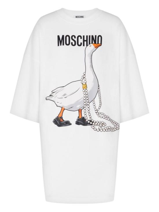 26SS 모스키노 미디 원피스 V0440 0542 1001 White