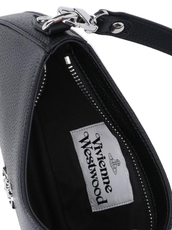 26SS 비비안웨스트우드 ORB 타샤 레더 스터드 숄더백 5801000JW S000DN403 Black - VIVIENNE WESTWOOD
