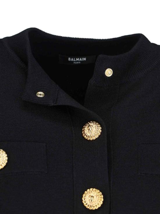 26SS 발망 라이트 트위드 가디건 GF1KL000KJ430PA Black - BALMAIN