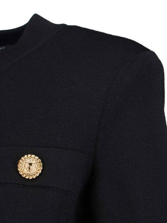 26SS 발망 라이트 트위드 가디건 GF1KL000KJ430PA Black - BALMAIN