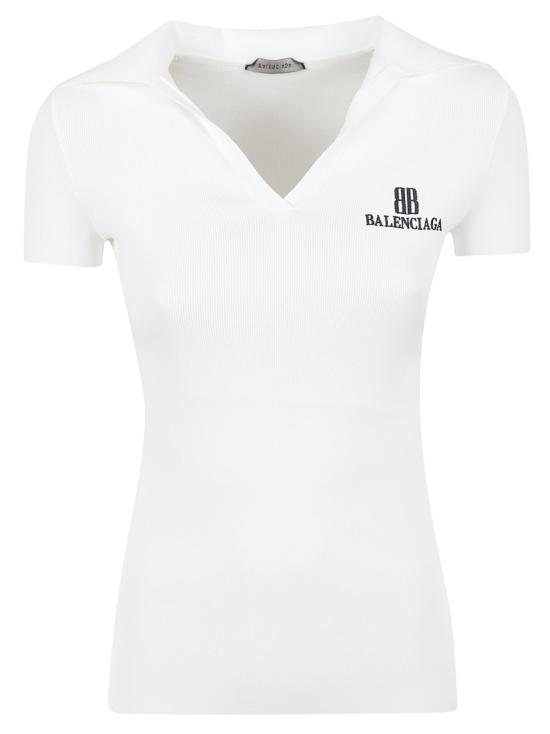  발렌시아가 반팔 티셔츠 835501WT52319040 White