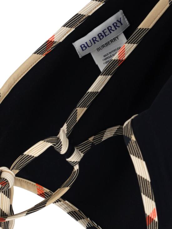 26SS 버버리 체크 트림 비키니 브리프 8118812A1189 Black - BURBERRY