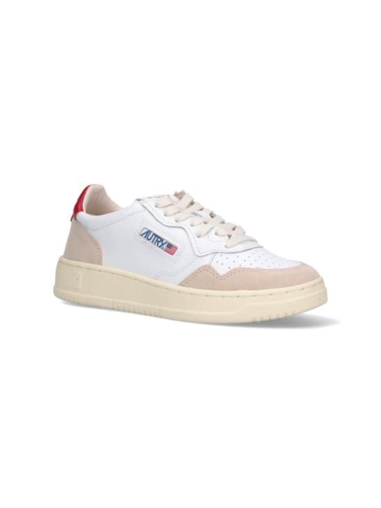 26SS 오트리 메달리스트 로우 레더 스니커즈 AULWLS43 White - AUTRY