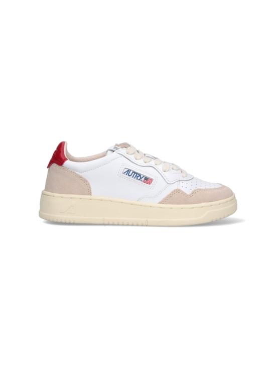 26SS 오트리 메달리스트 로우 레더 스니커즈 AULWLS43 White