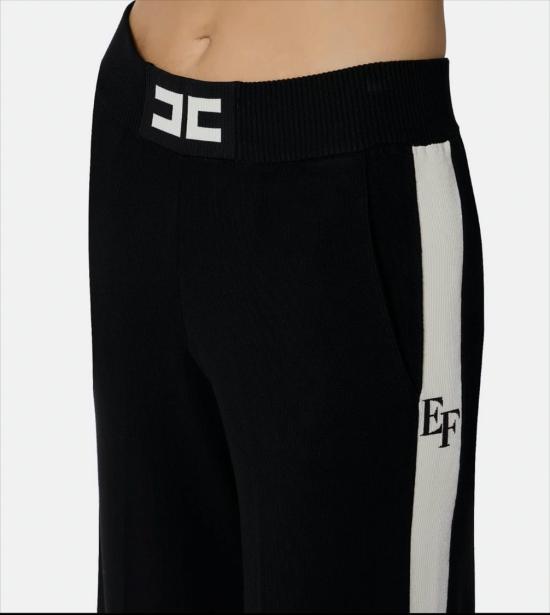 25FW 엘리자베타프랜치 트레이닝/조거 팬츠 KP69S56E2 EF3 Black - ELISABETTA FRANCHI