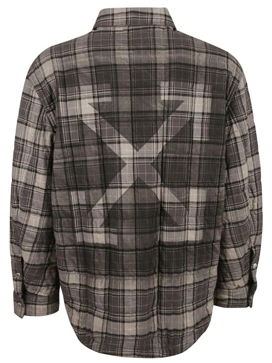 25FW 오프화이트 긴팔 셔츠 OMES01AF25FAB0020710 Grey - OFF WHITE