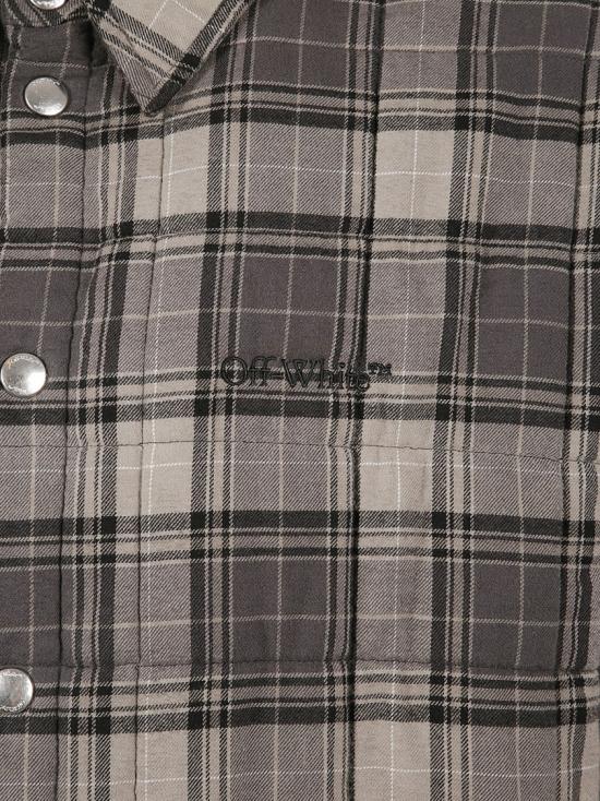 25FW 오프화이트 긴팔 셔츠 OMES01AF25FAB0020710 Grey - OFF WHITE