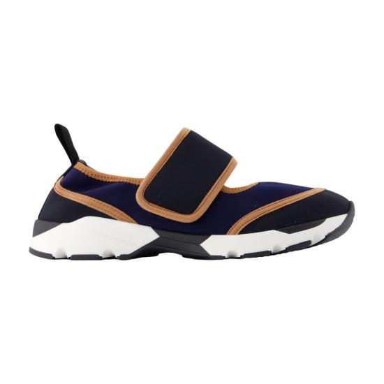 26SS 마르니 라이크라 메리 제인 스니커즈 SNZW020602 P7613 ZP081 black