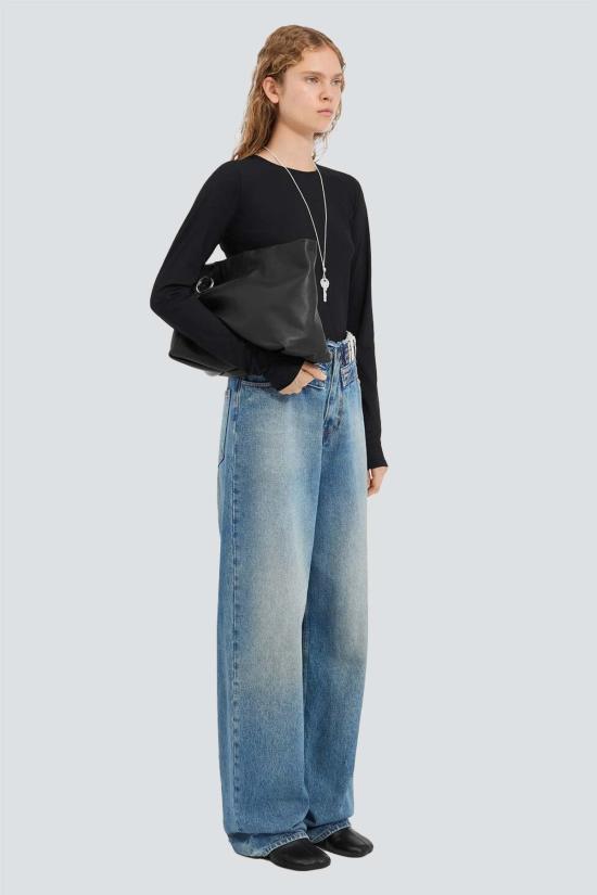  MM6 메종마르지엘라 데님 팬츠 Mm6 메종 마르지엘라 라이트 블루 5포켓 진 - MM6 MAISON MARGIELA