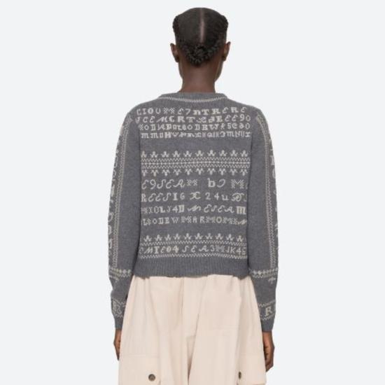  씨뉴욕 가디건 Sea Ny Kit 자수 - SEA NY