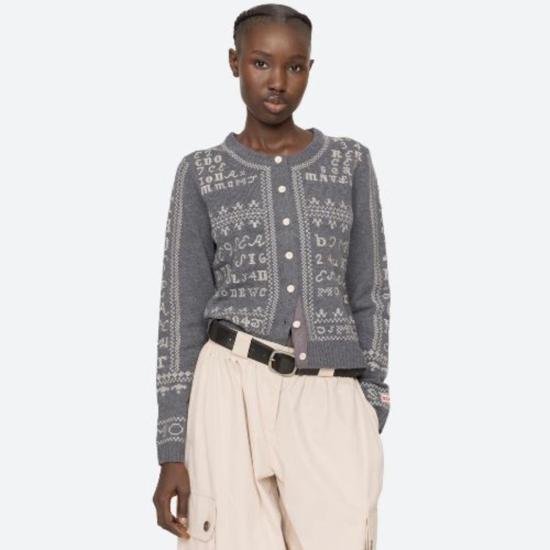  씨뉴욕 가디건 Sea Ny Kit 자수 - SEA NY