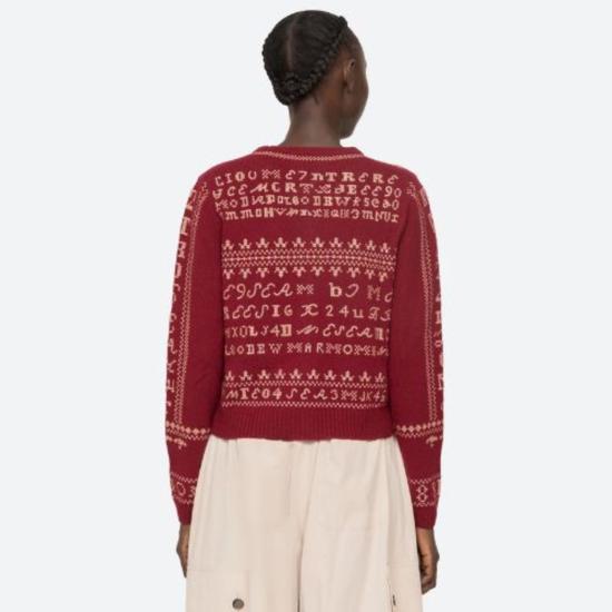  씨뉴욕 가디건 Sea Ny Kit 자수 - SEA NY