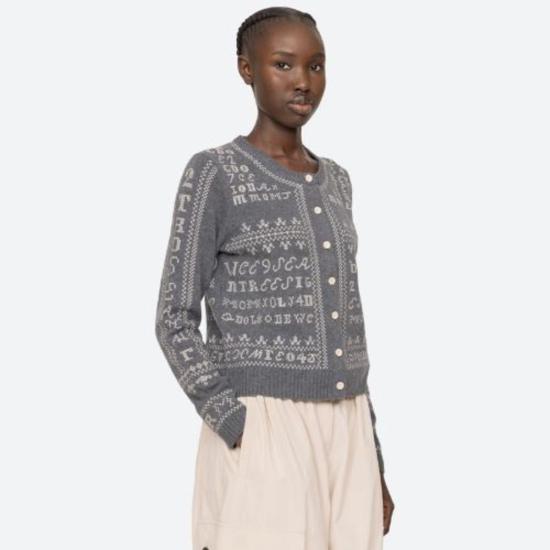  씨뉴욕 가디건 Sea Ny Kit 자수 - SEA NY