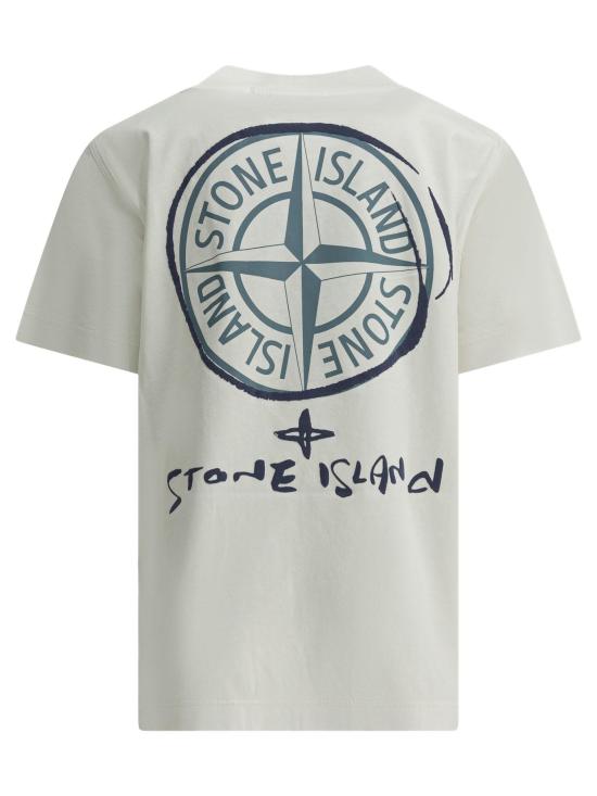 26SS [키즈] 스톤 아일랜드 트레이닝 상의 2100009 S0377V0001 WHITE - STONE ISLAND