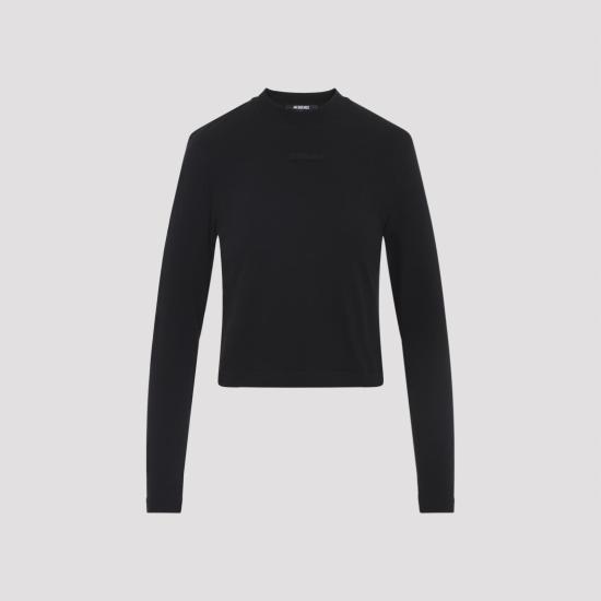 26SS 자크뮈스 반팔 티셔츠 TSW00155AJ00124 990 BLACK - JACQUEMUS