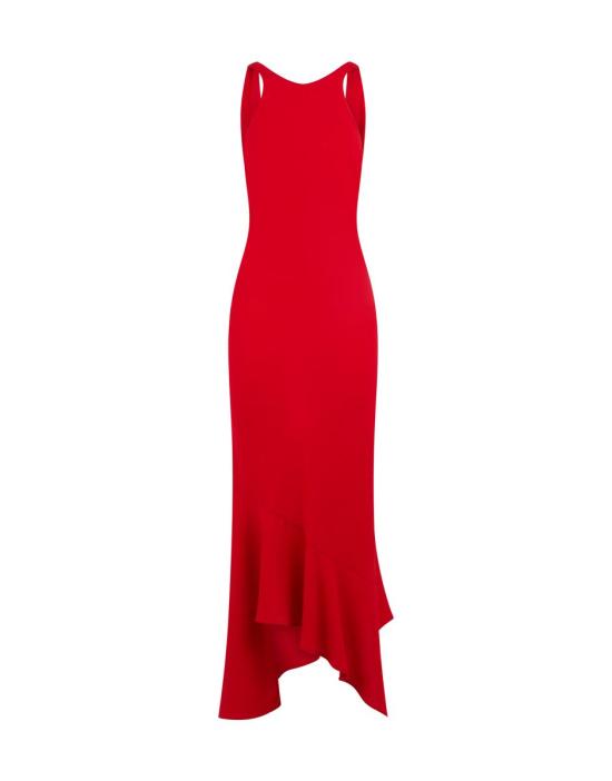 26SS 안다마네 롱 원피스 T190141ATNP263303 SCARLET RED