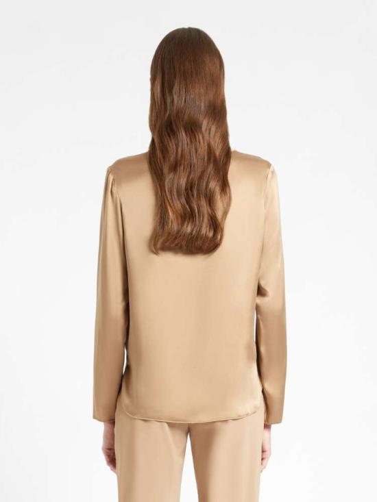 25FW 막스마라 긴팔 티셔츠 2526196018650024 Brown - MAX MARA