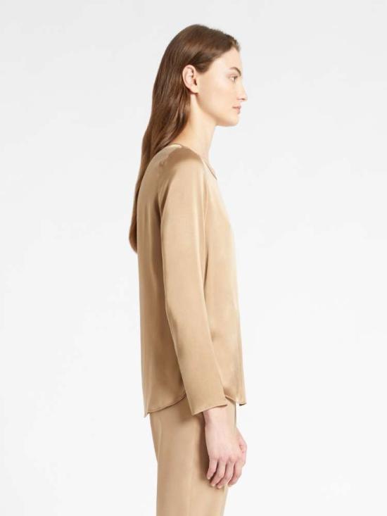 25FW 막스마라 긴팔 티셔츠 2526196018650024 Brown - MAX MARA