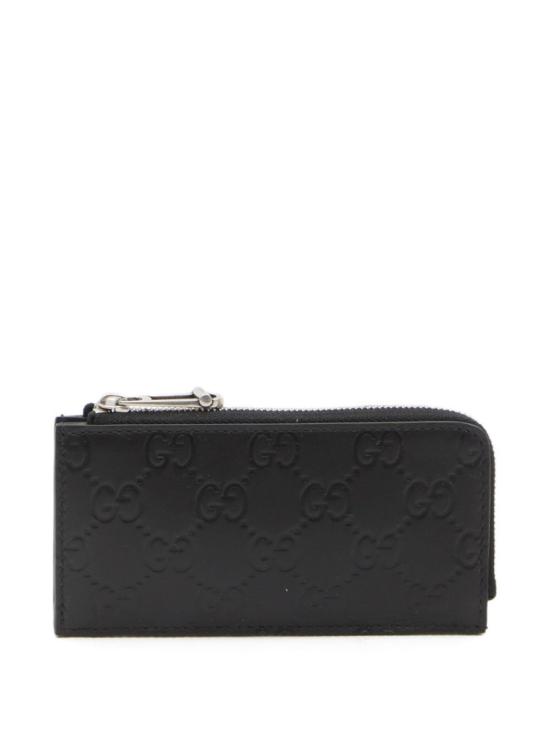 26SS 구찌 GG 엠블럼 카드 케이스 850185AAFDV1000 Black