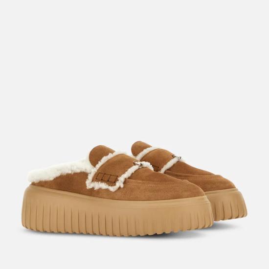 25FW 호간 뮬/슬리퍼 HXW6450FX30BTMS410 Brown - HOGAN