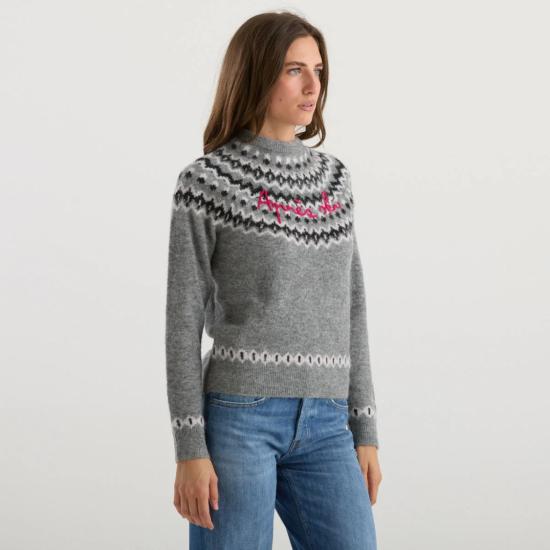 25FW 세인트바쓰 스웨터 NEWQUEENNORDIC03811I Grey - MC2 SAINT BARTH