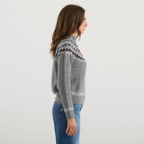 25FW 세인트바쓰 스웨터 NEWQUEENNORDIC03811I Grey - MC2 SAINT BARTH
