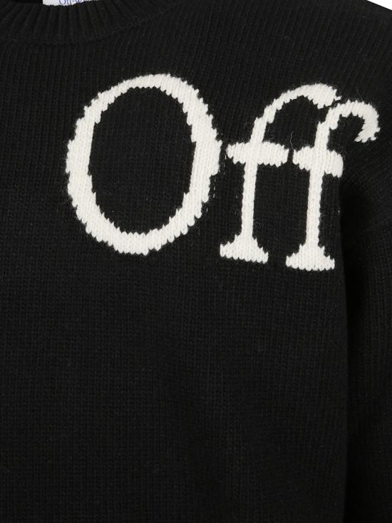 25FW 오프화이트 스웨터 OMHE20QF25KNI001100B Black - OFF WHITE