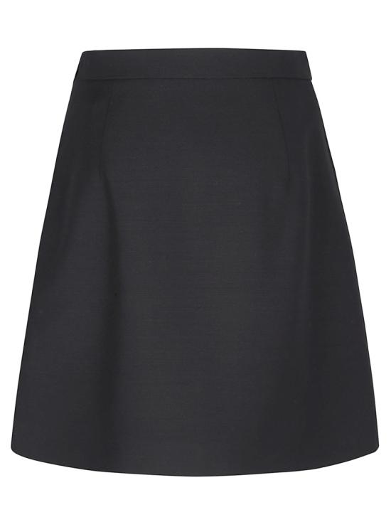 26SS 발렌티노 가라바니 미디 스커트 8B3RAEH21CF 0NO Black - VALENTINO GARAVANI