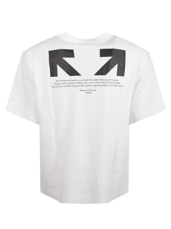 25FW 오프화이트 반팔 티셔츠 OMAA120F25JER0130110 White - OFF WHITE