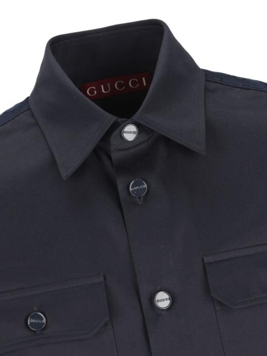 26SS 구찌 긴팔 셔츠 851708ZAQH54440 Black - GUCCI