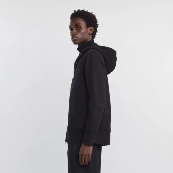 25FW 호간 후드 티셔츠 KQMB551203TXUYB999 Black - HOGAN