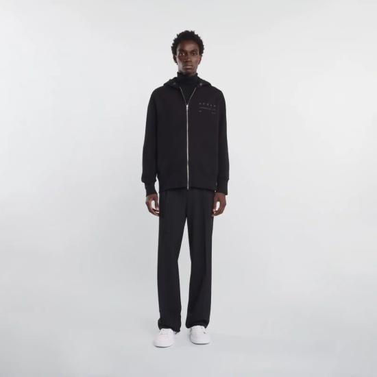 25FW 호간 후드 티셔츠 KQMB551203TXUYB999 Black - HOGAN