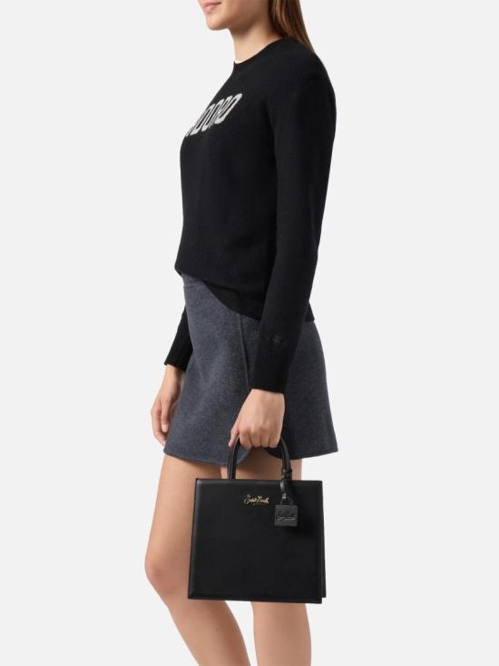25FW 세인트바쓰 숄더백 SHOPBAGMIDI00507I Black - MC2 SAINT BARTH