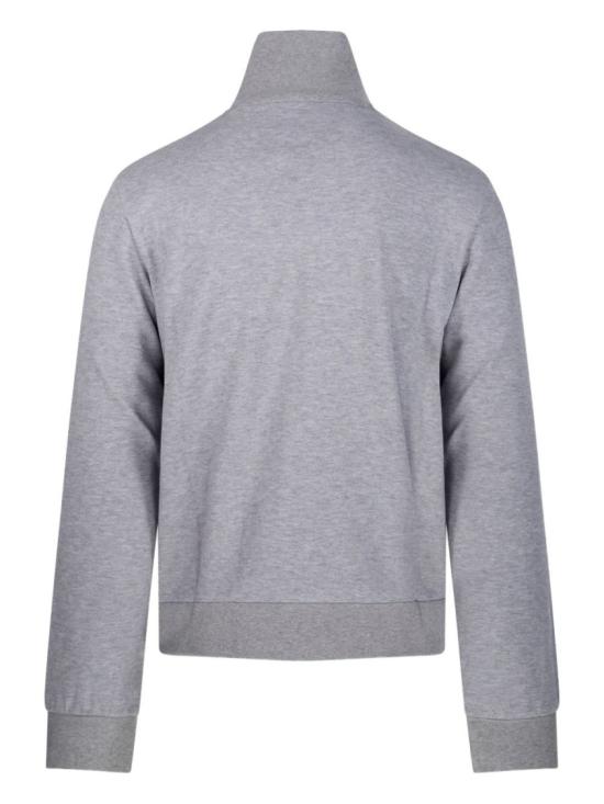 25FW 구찌 웹 사이드 심 코튼 집업 스웨트셔츠 828331XJHCX1183 Grey - GUCCI