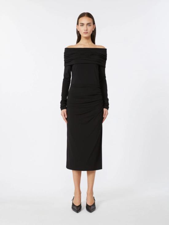 25FW 막스마라 미디 원피스 2526626051650003 Black - MAX MARA