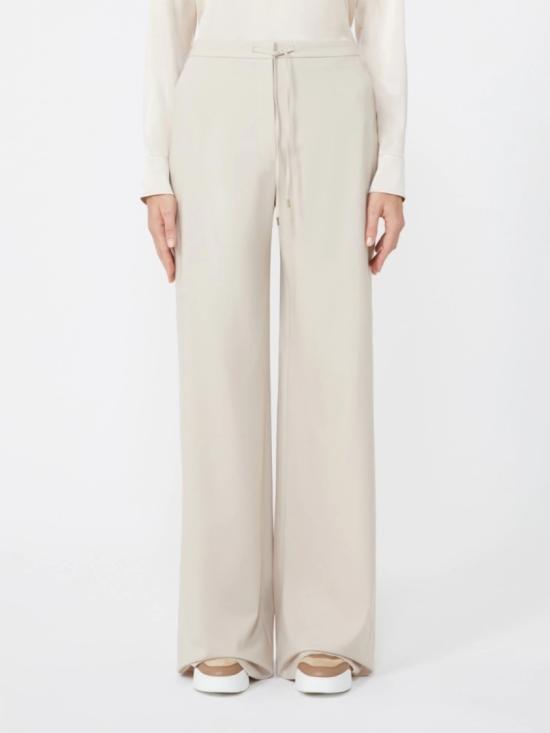 25FW 막스마라 스트레이트 팬츠 2526136072650018 White - MAX MARA