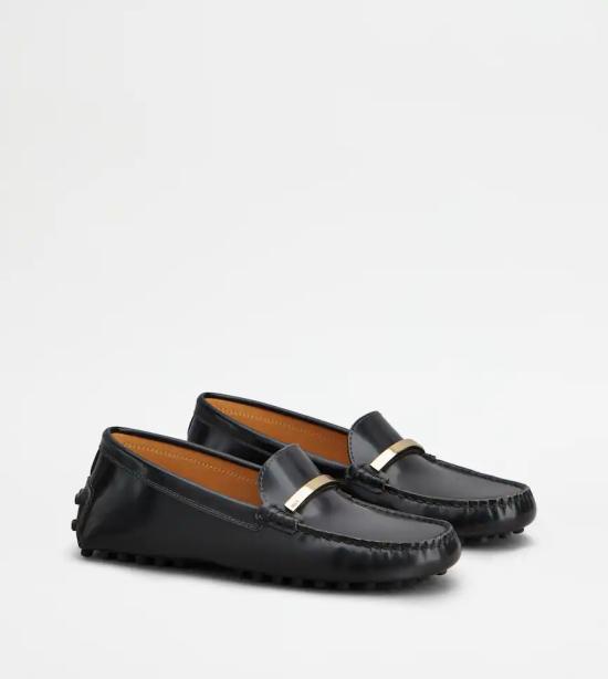 25FW 토즈 고미노 레더 드라이빙슈즈 XXW22L0IT90TWRB602 Black - TODS