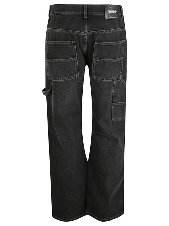 25FW 오프화이트 데님 팬츠 OMYA191F25DEN0011301 Black - OFF WHITE