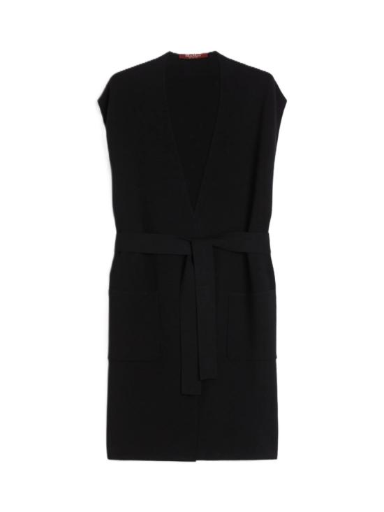 25FW 막스마라 abete 롱 베스트 2526356011600005 Black