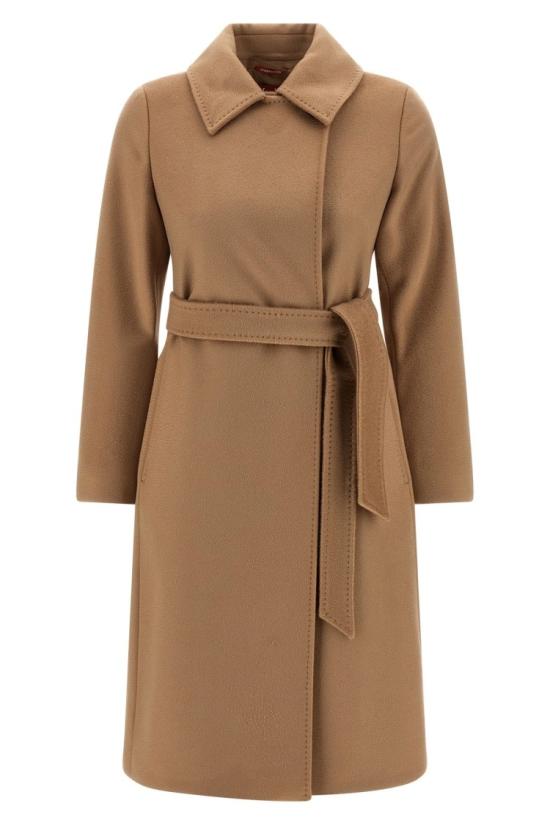 25FW 막스마라 버진 울 드랩 코트 2526016172600006 Brown