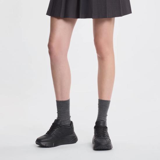 25FW 호간 HI-FI 하이파이 플랫폼 스니커즈 HXW6690FK700ZLB999 Black - HOGAN