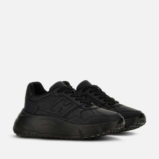 25FW 호간 HI-FI 하이파이 플랫폼 스니커즈 HXW6690FK700ZLB999 Black - HOGAN