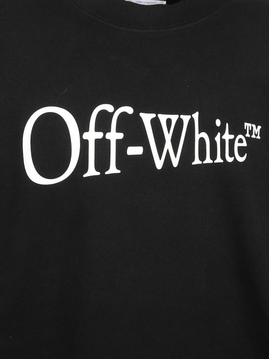 25FW 오프화이트 런 애로우 스케이트 크루넥 스웨트셔츠 OMBA054F25FLE0051001 Black - OFF WHITE