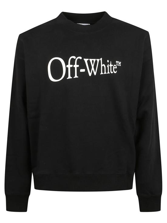 25FW 오프화이트 런 애로우 스케이트 크루넥 스웨트셔츠 OMBA054F25FLE0051001 Black