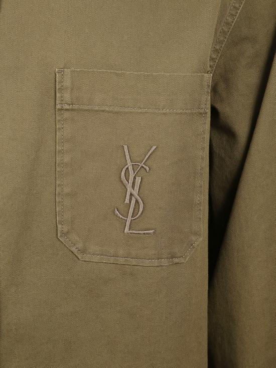 25FW 생로랑 긴팔 셔츠 838697Y253W3530 Brown - SAINT LAURENT